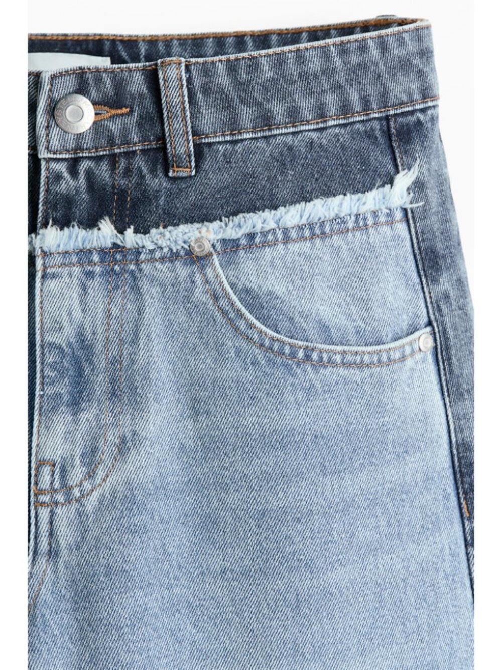 Stella McCartney x H&M Two-Tone Straight-Leg Jeans EU 38/ US 6 - Picture 9 of 16